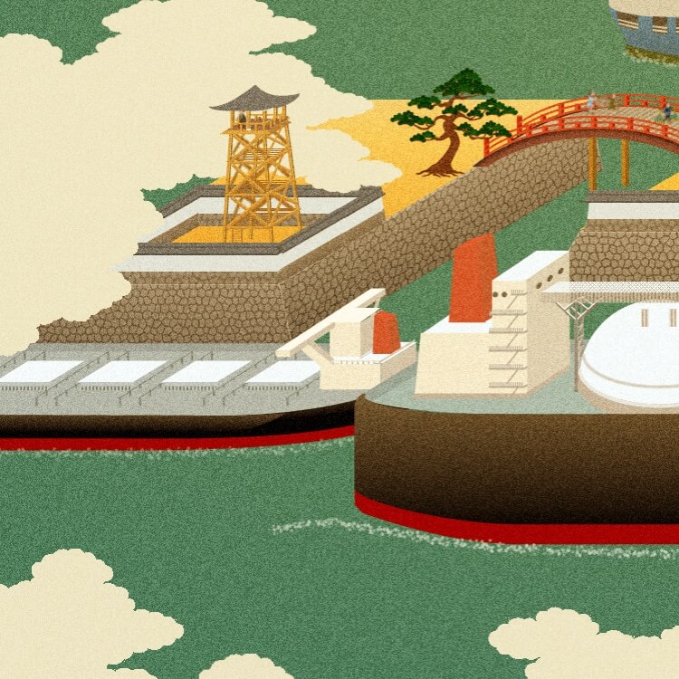 MITSUI O.S.K. LINES - JAPAN BANNER